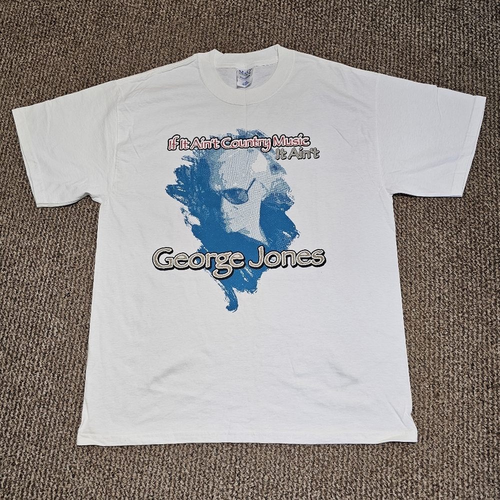 If It Ain’t Country It Ain’t George Jones Tshirt No Show Jones 2001 Tour Sz L